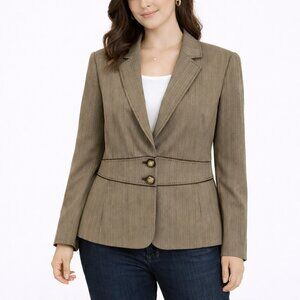 Antonio Melani Pinstripe Herringbone Blazer 14